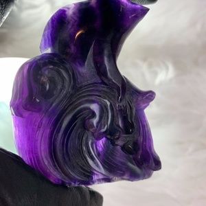 Gorgeous Fluorite Dolphin Hand Carved